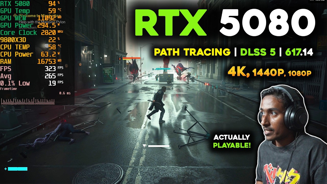 RTX 5080 | Control Resonant &mdash; Тест трассировки путей с DLSS 5 | 4K, 1440p, 1080p