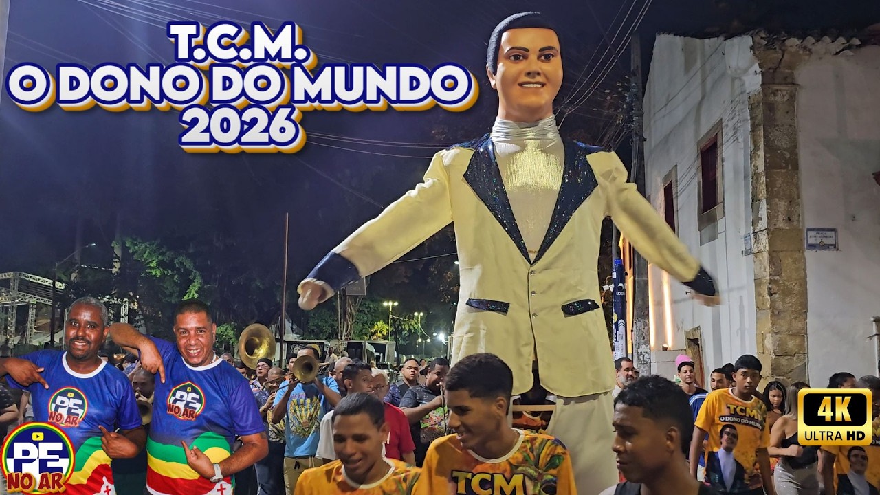 [ PRÉVIAS 2026 ] DOMINOU TUDO! TCM O DONO DO MUNDO COM MAESTRO OSÉAS EM OLINDA (4K) 07/02/2026
