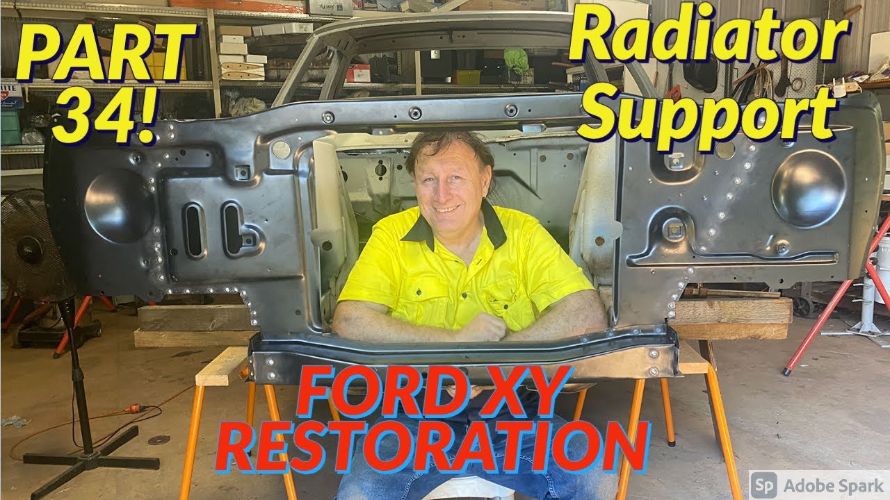 Реставрация пикапа Ford Falcon 500 XY, часть 34 — Замена опоры радиатора.