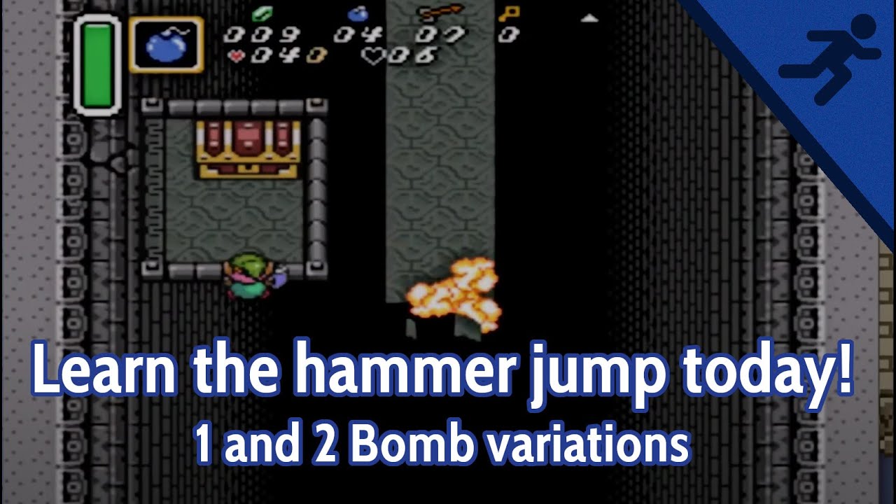 ALTTP Hammer Jump tutorial - Palace of Darkness - Link to the Past