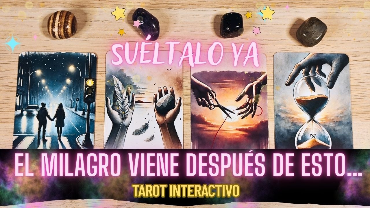 Lo que tu alma necesita liberar para recibir su milagro | Tarot Interactivo 🎴