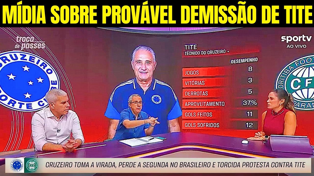 MÍDIA DO EIXO RJ/SP COMENTA POSSÍVEL DEMISSÃO DE TITE 