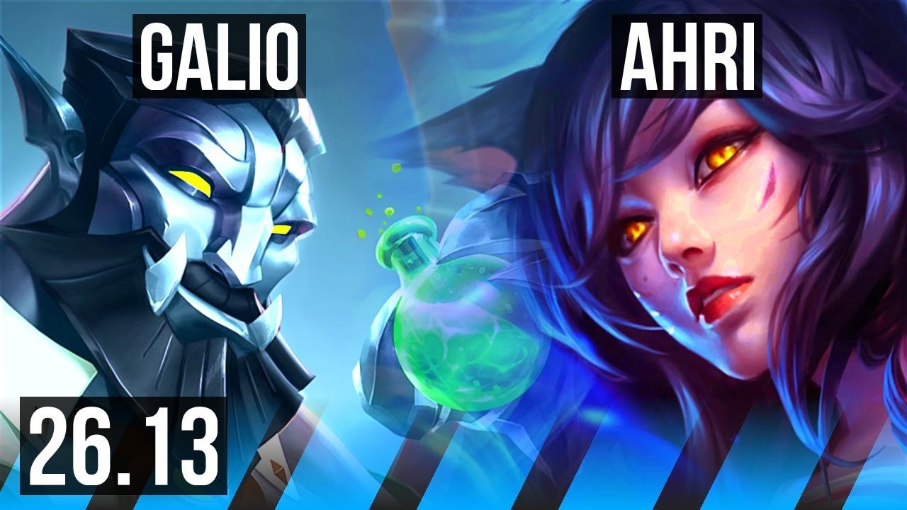 GALIO vs AHRI (MID) | KR Master | 26.13