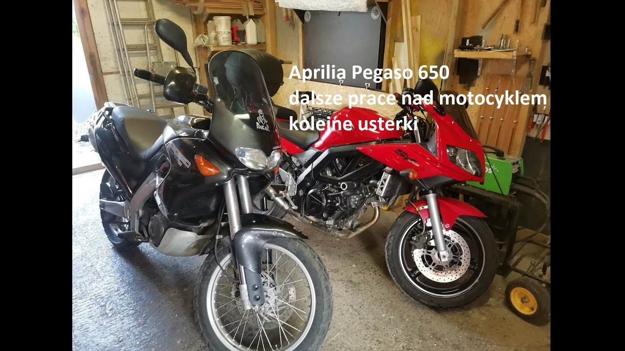 Aprilia Pegaso 650    ciąg dalszy prac nad motocyklem