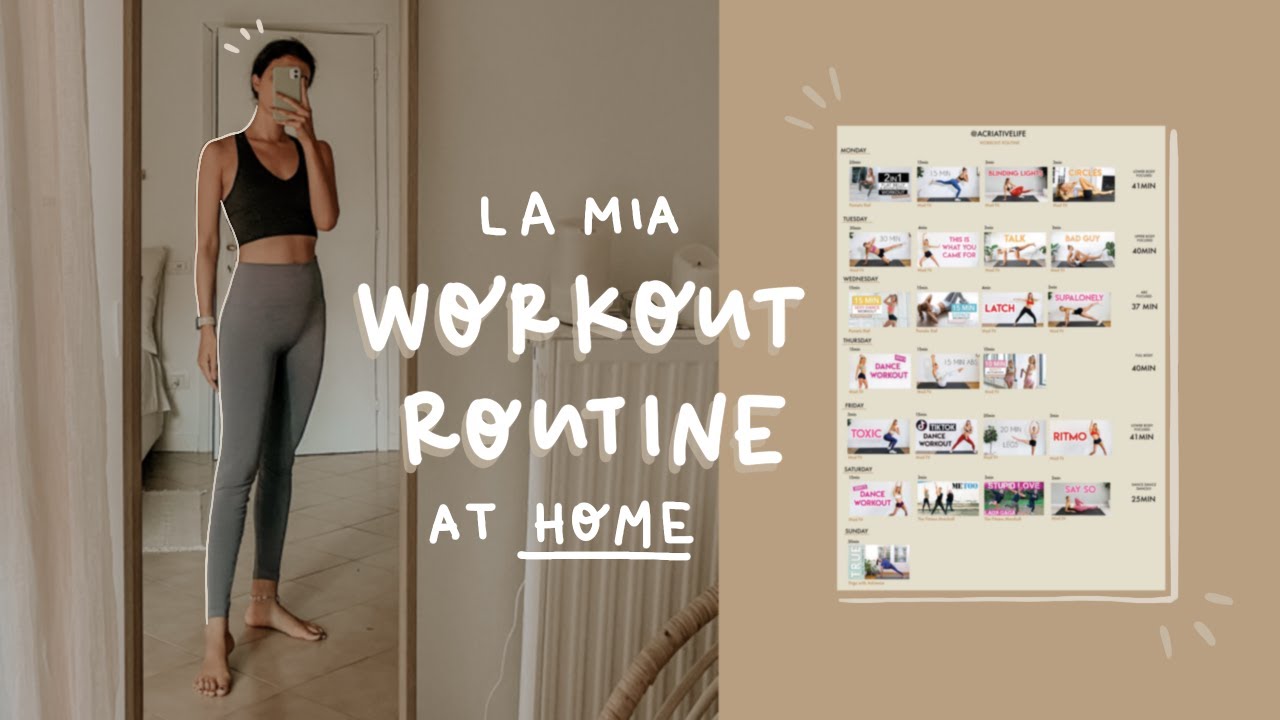 La Mia WORKOUT ROUTINE A CASA +  Scheda Allenamento GRATUITA Settimanale! 💪🏼