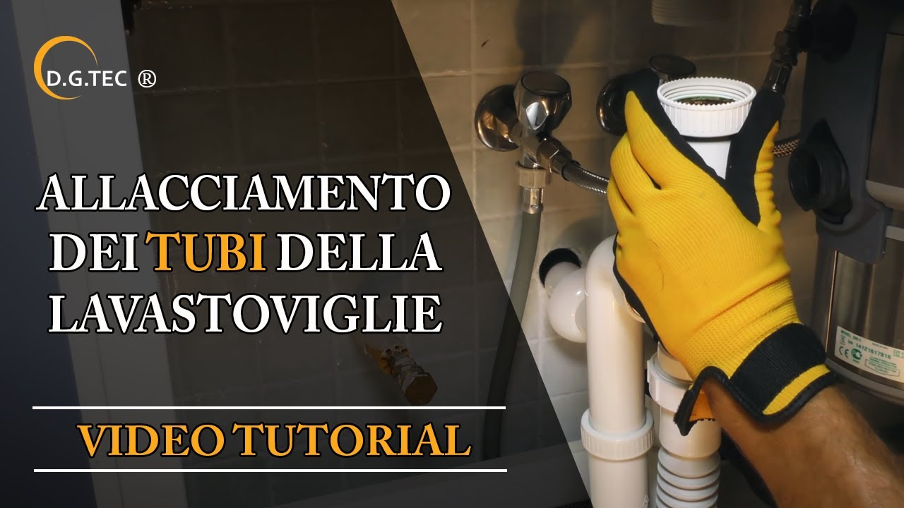 Allacciamento tubi lavastoviglie