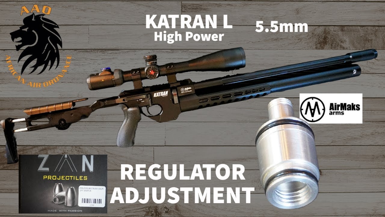 AIrMaks Arms Katran калибра 5,5 мм, разборка для регулировки регулятора