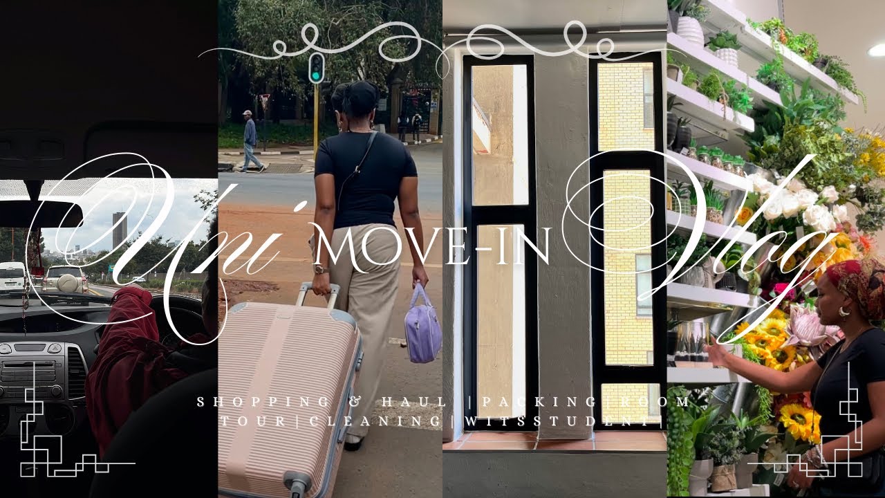 Uni/Res Move in Vlog Wits | Shopping & Haul + Packing + Room Tour | Wits Student