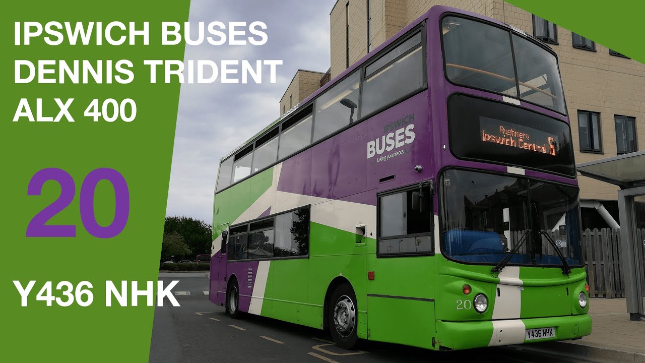 Ipswich Buses Dennis Trident ALX 400 || 20 (Y436 NHK) || KICKDOWN GALORE