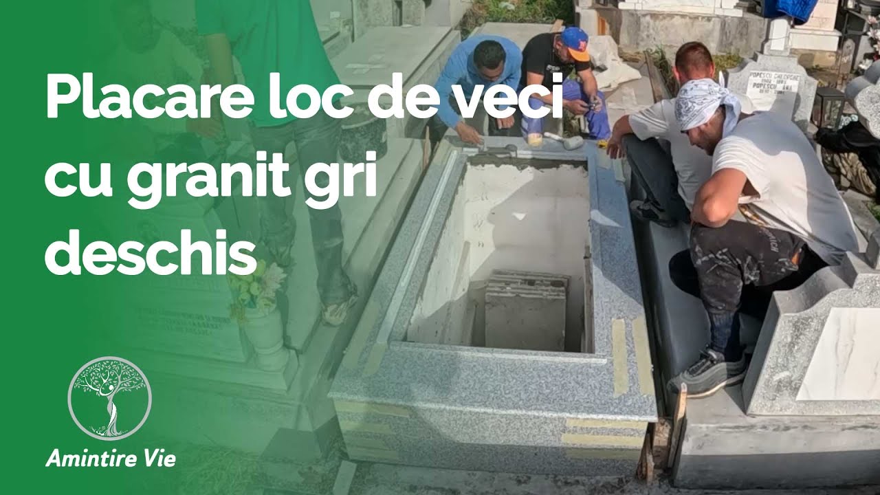 Placare loc de veci cu granit gri deschis | Amintire Vie Ep.12