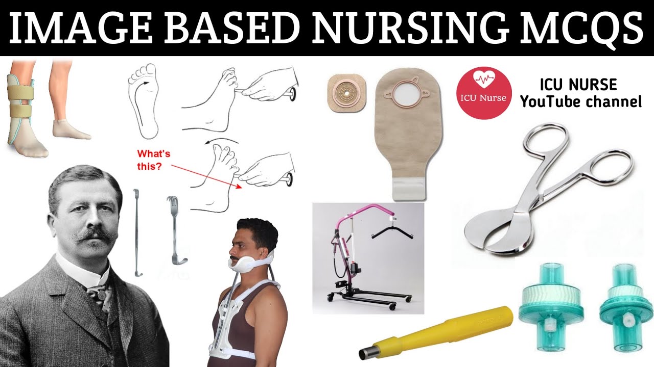 Image based questions for nursing exams like AIIMS etc