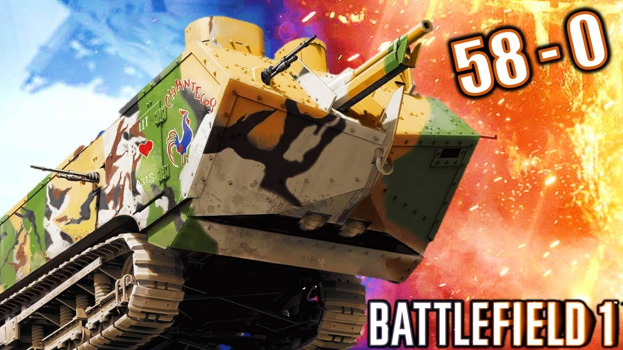 WORLD WAR 1 TANK RAMPAGE - Crazy Close Assault Tank Match - Battlefield 1