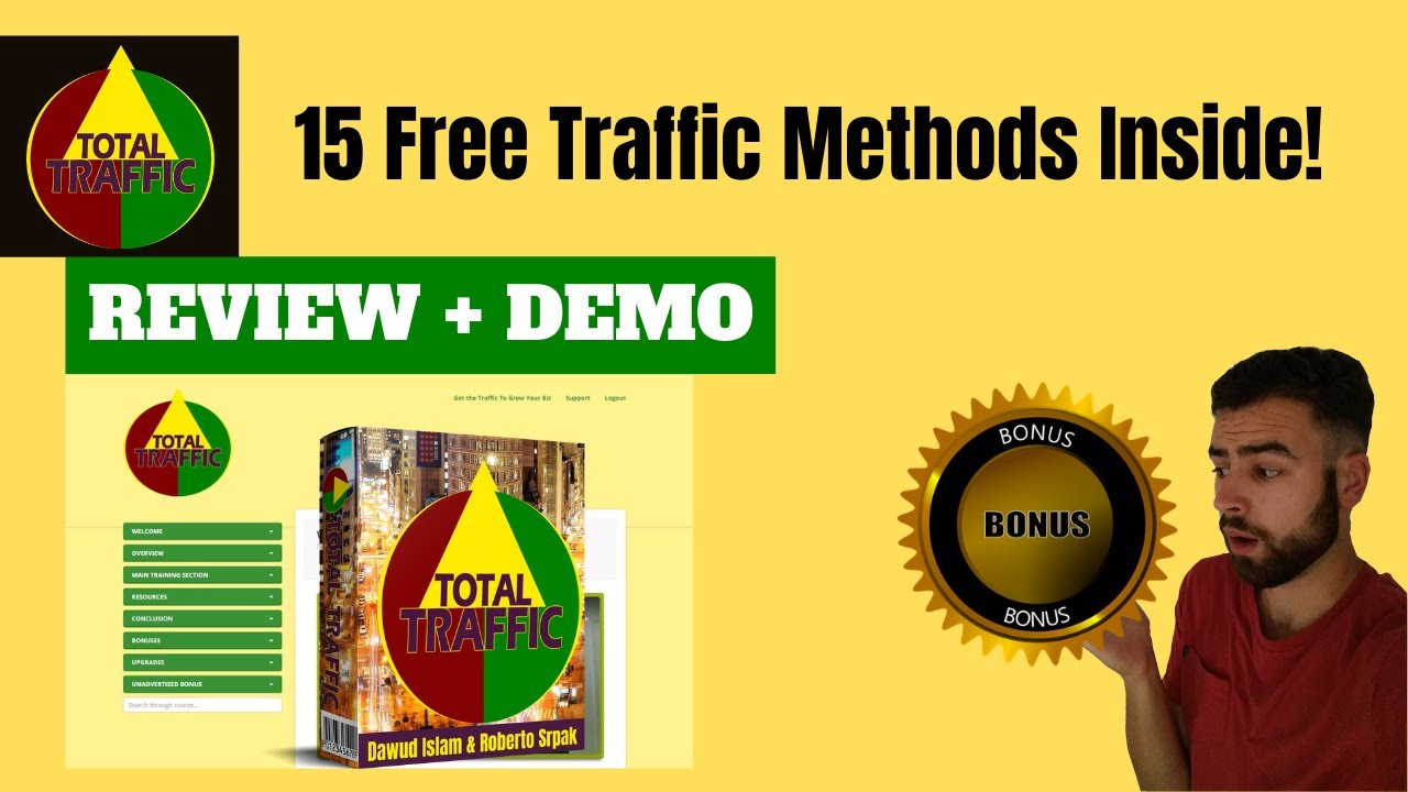 Total Traffic Review 🔥15 FREE TRAFFIC GENERATION METHODS +TOTAL TRAFFIC BONUSES🔥