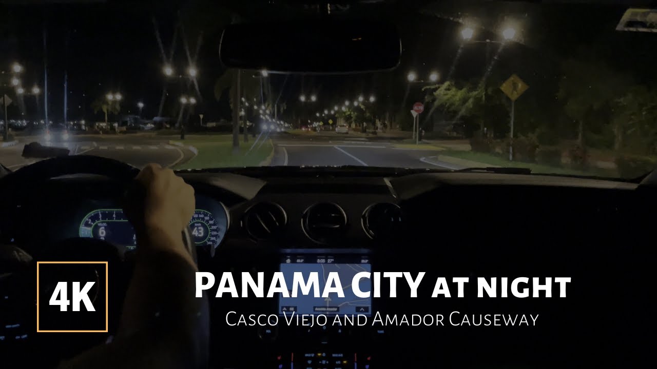 Ride Around Casco Viejo and Amador Causeway - Driving ASMR Panama City 4K