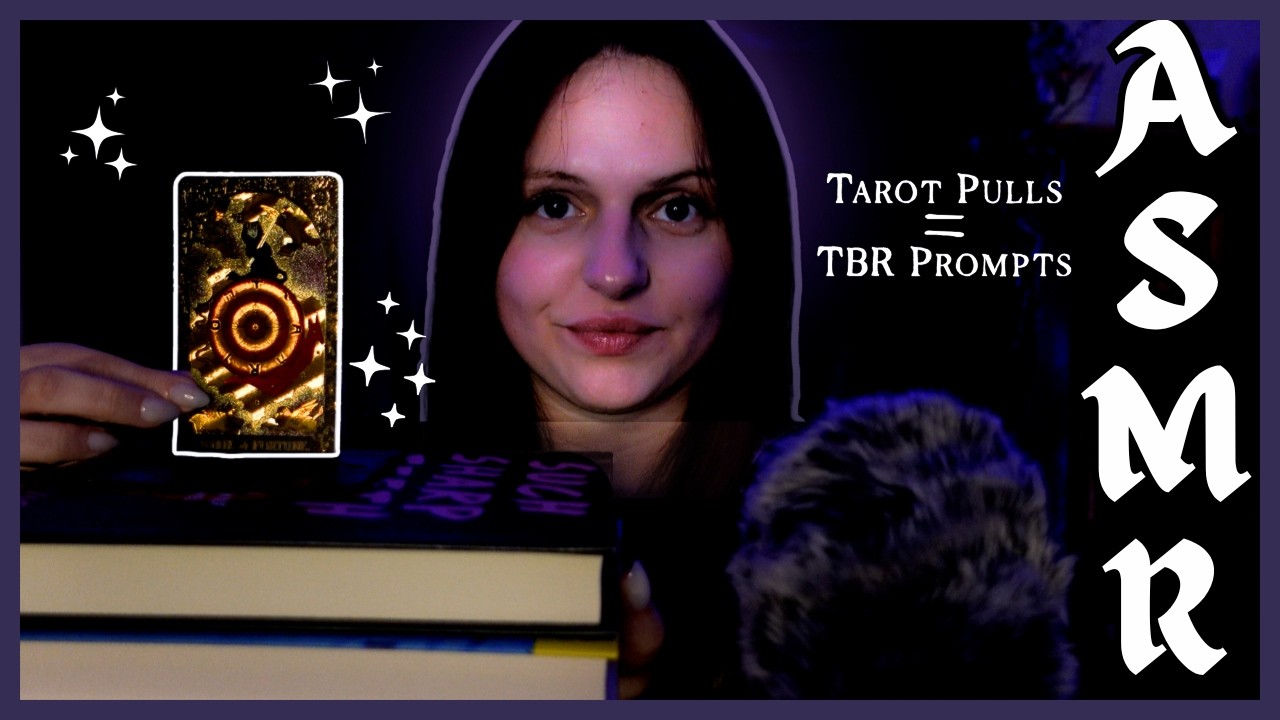 ASMR Tarot TBR Game (Whispered) – Fall Reading Prompts & Book Tapping | ASMR TAROT TBR #1