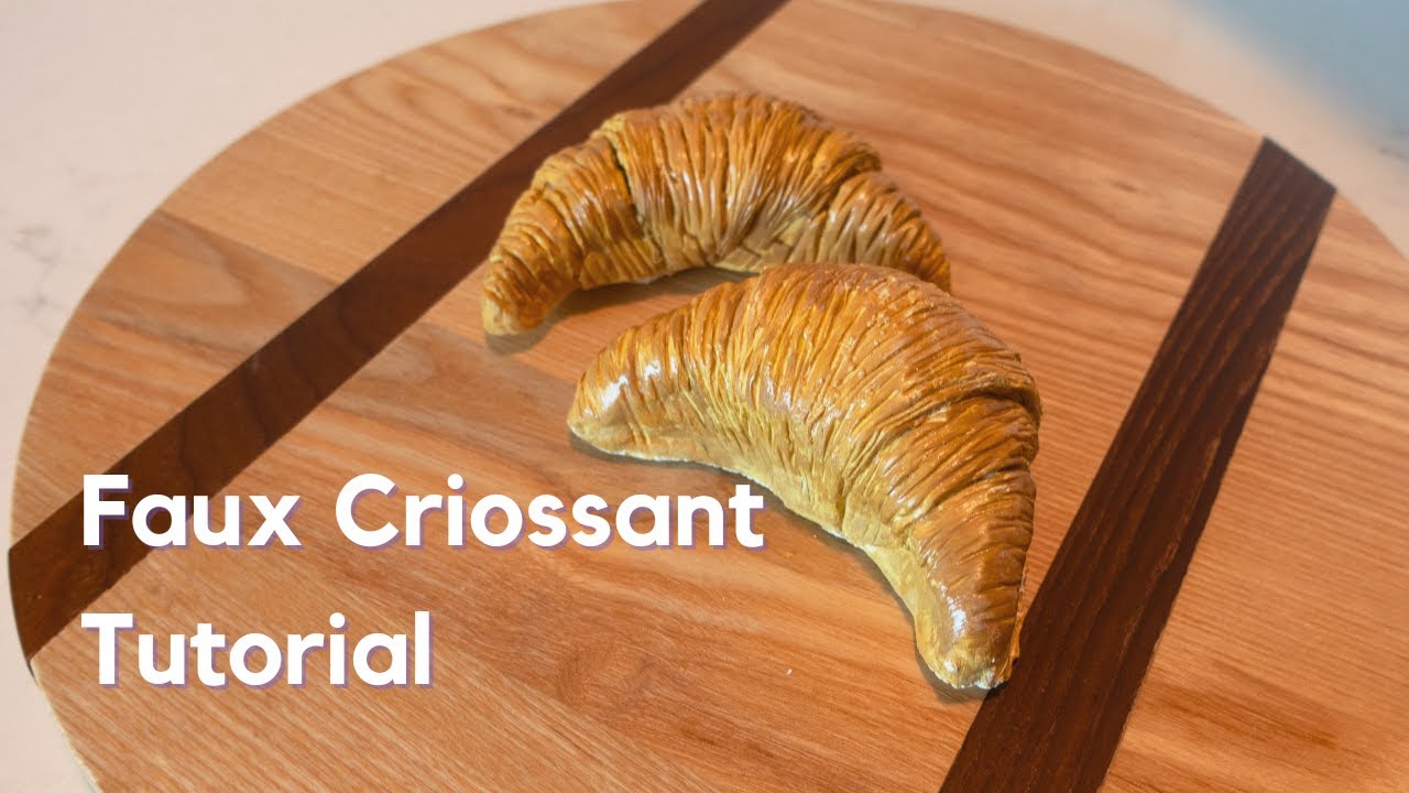 How to Make Realistic Fake Croissants with AirDry clay