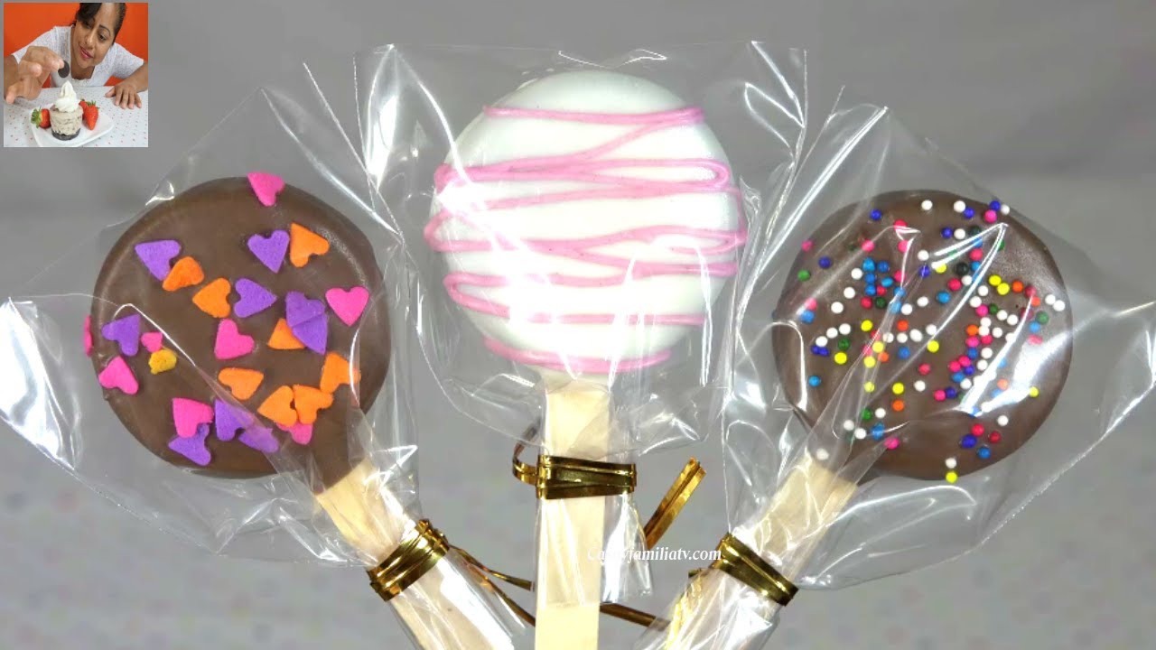 OREO POPS PALETAS | UN sencillo detalle y ECONOMICO PARA HACER | Recetas en Casayfamiliatv