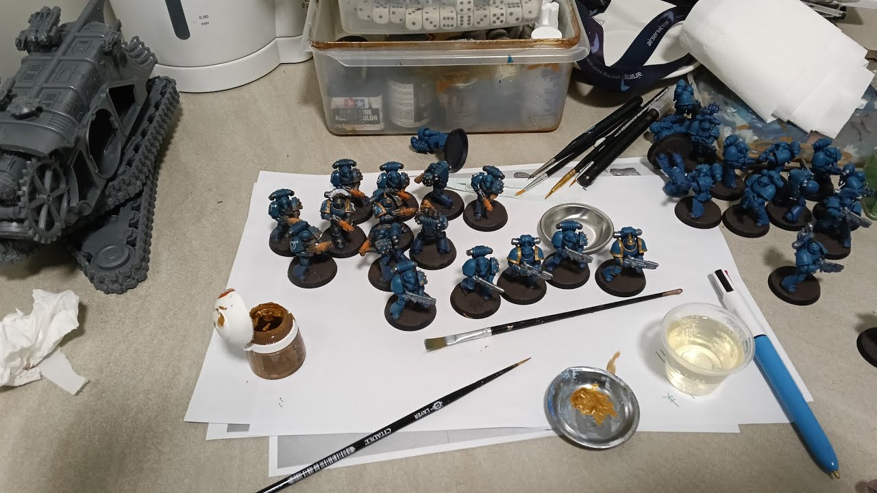 Horus Heresy, Army's from scratch, pt 5.  away and painting.