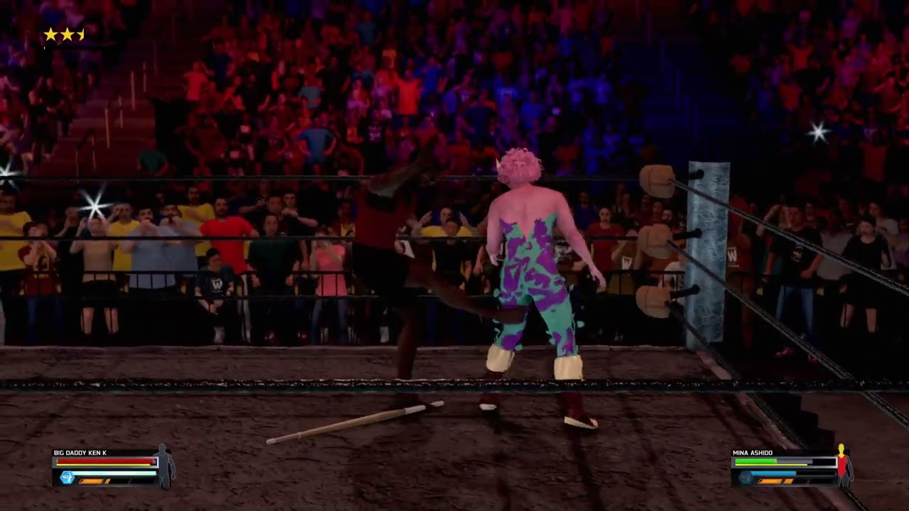 WWE 2K25: Low blow to Mina Ashido
