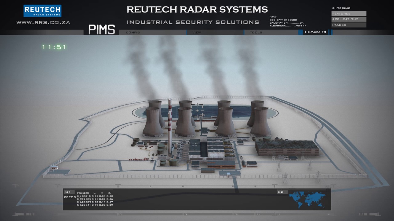 Reutech Perimeter Intrusion Monitoring System W/ SpotterRF Radar