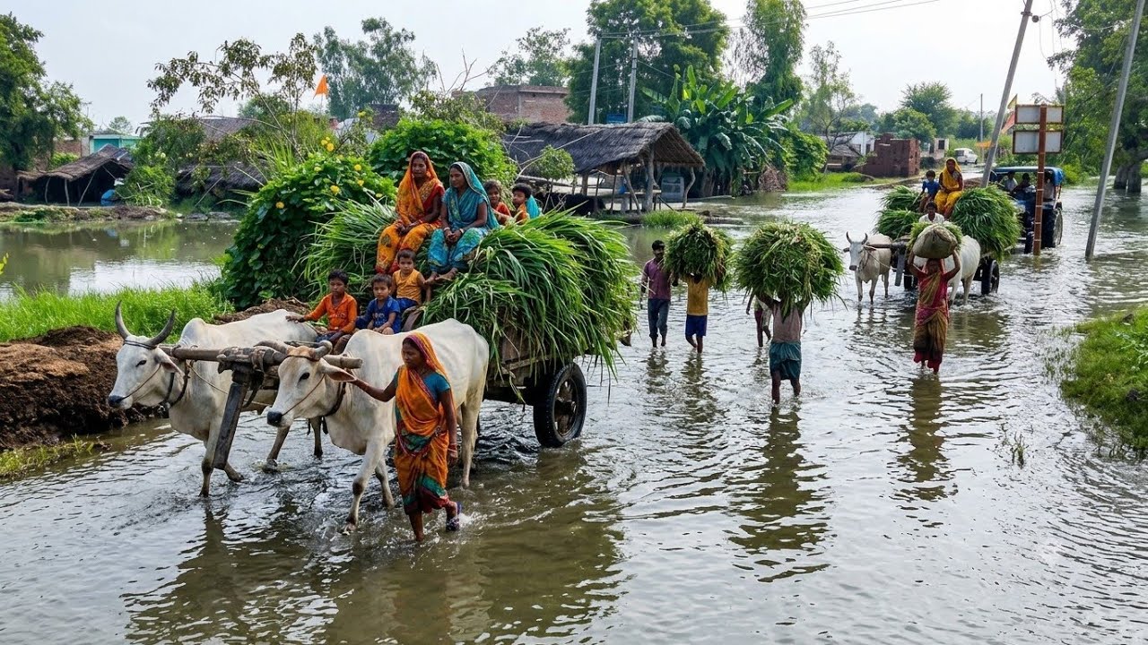 Seeing the daily life of village people in India will make you cry, won't you #Indiavillagelife