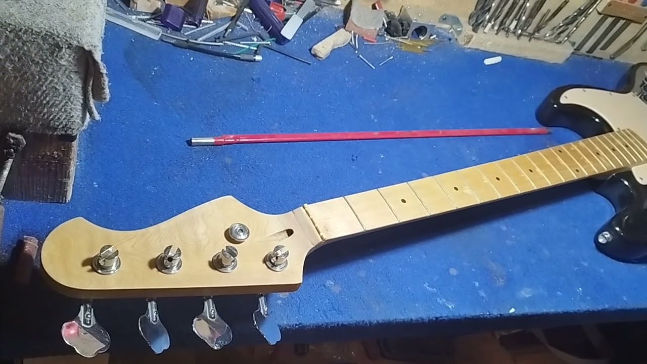 Easy truss rod repair on jazz bass