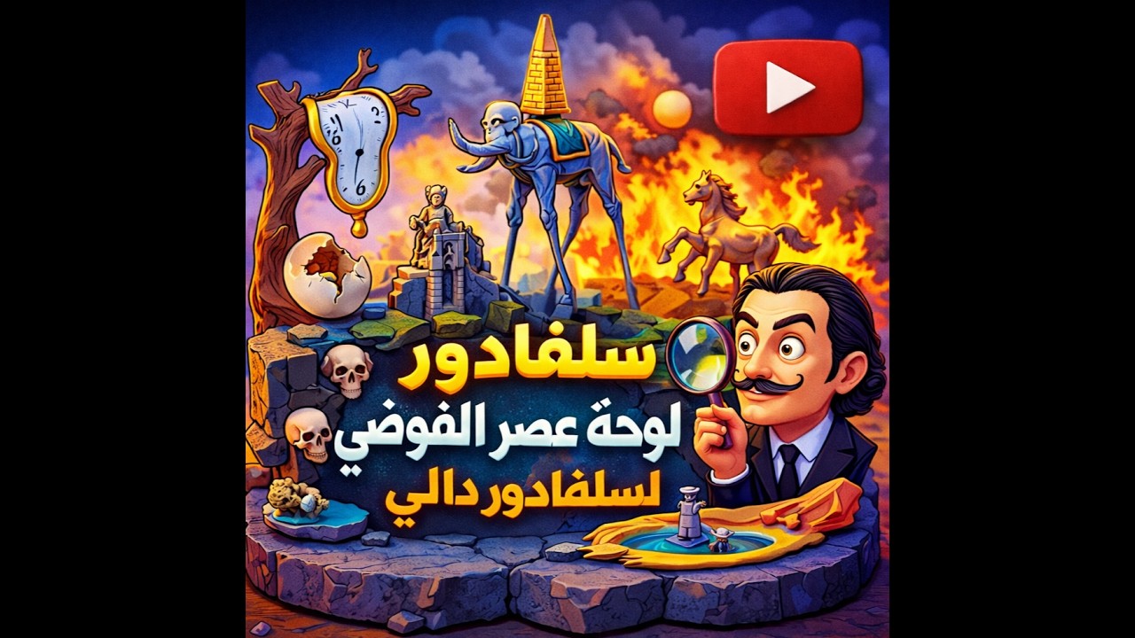 لوحة عصر الفوضى لسلفادور دالي قناة رسام الفنون الجميلة