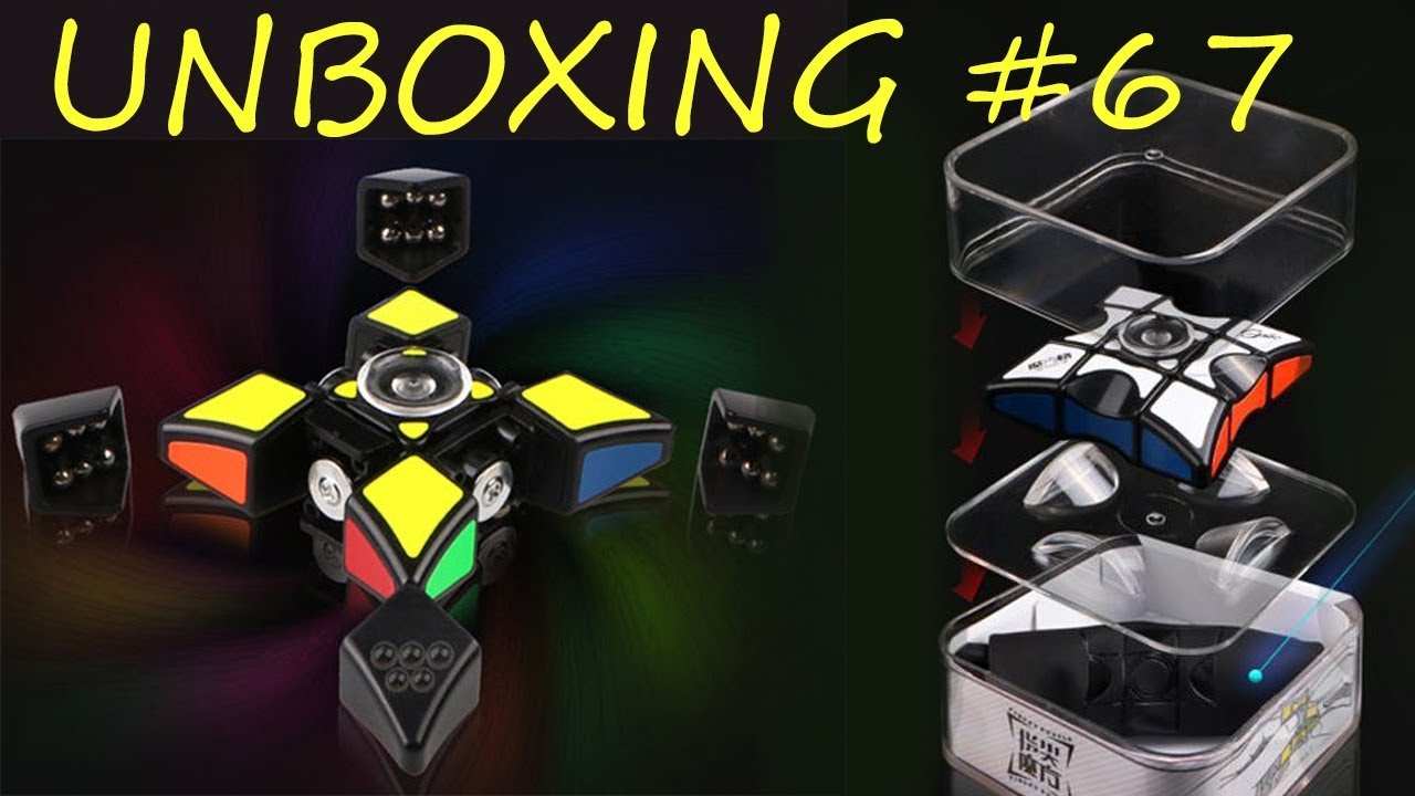 Спиннер Рубика Unboxing №67 QiYi MoFangGe 1x3x3 Fidget Cube