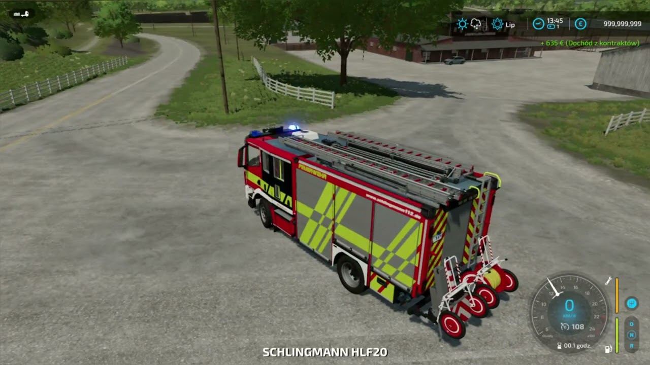 FS22 Niemieckie JRG odc 2 pozar samochodu