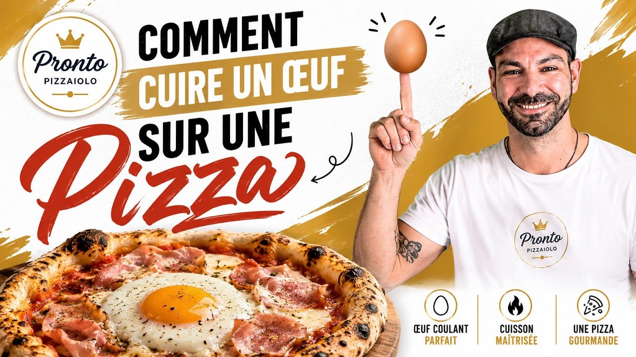 L'oeuf sur la pizza ! 🥚🍕🔥Astuce de pizzaiolo !