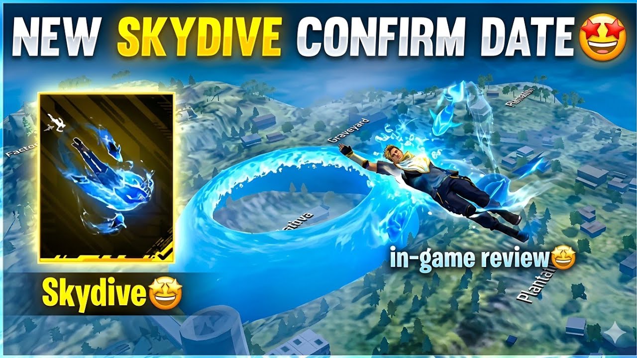 Undersea Skydive Confirm Date🔥🤩 | New Upcoming skydive skin | Ob53 new skydive | new Skywing date 