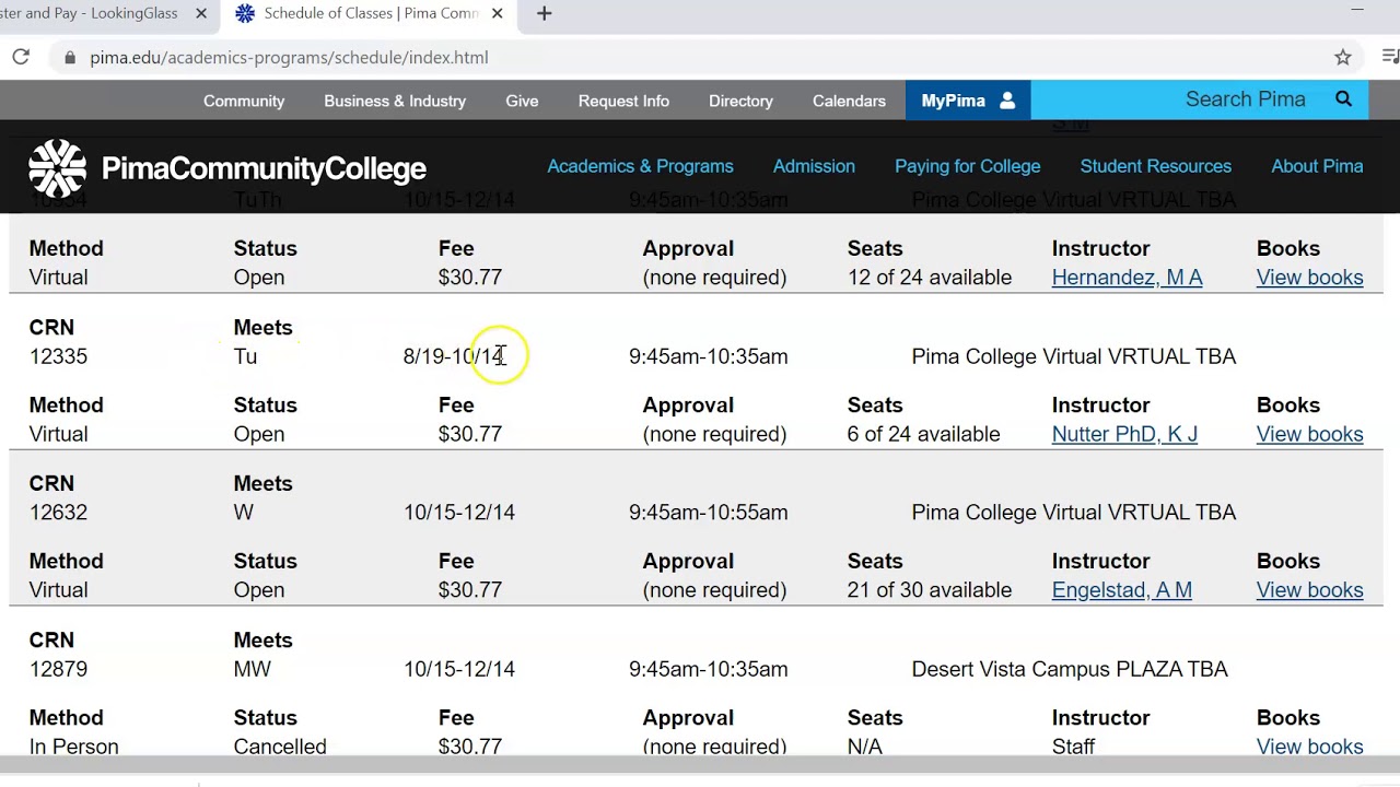 Search, Add, and Drop Courses