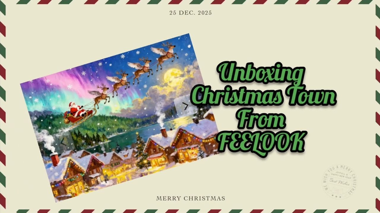 Unboxing Christmas Town 🎄from Feelook