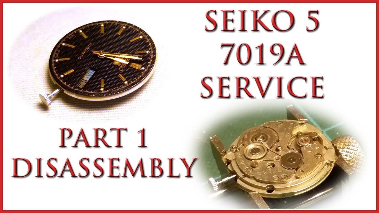 Seiko 7019A Service Part 1 Disassembly