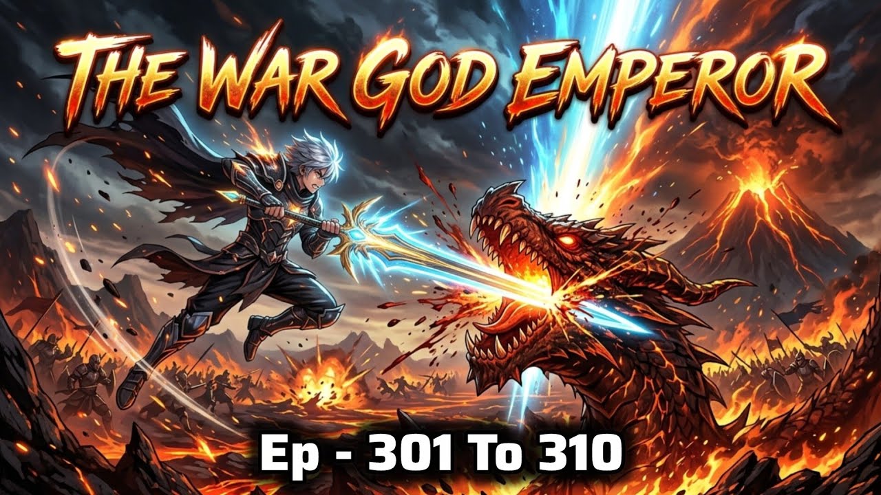 Ep- 301–310 || The War God Emperor || अग्नि ड्रैगन बना आर्यन का हथियार 😱 दुश्मनों का अंत