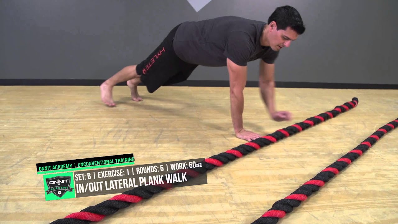 Walking the Battle Rope Conditioning Workout