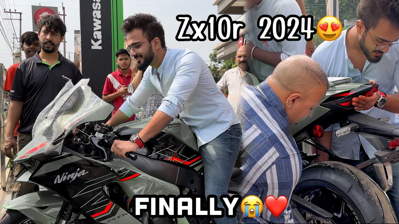 Finally Apni Kawasaki Zx10r Ki Delivery Le Hi Li | Delivery Pr Police Aa gayi | Kand Ho gaya #zx10r