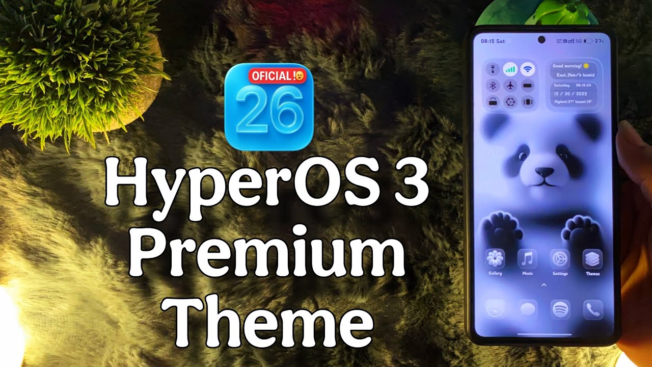 Тема оформления интерфейса HyperOS 3 iOS 26 "Жидкое стекло" | Новая тема для iOS 26 | 