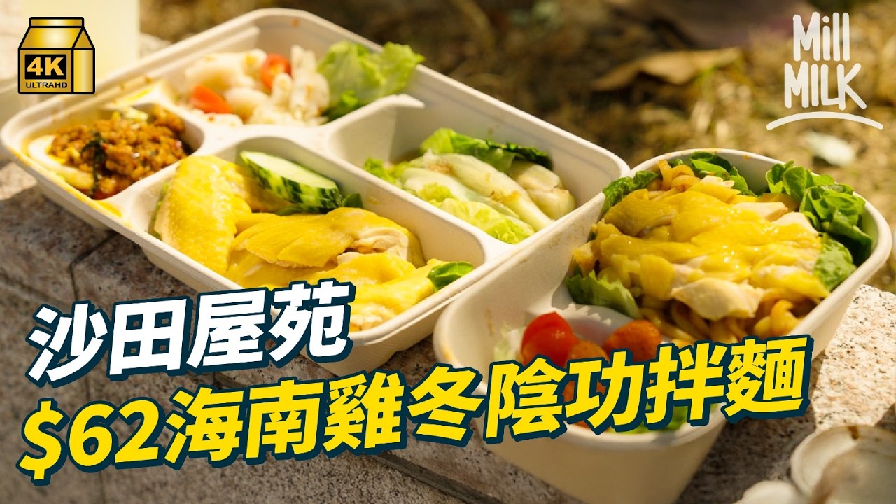 #MM｜沙田休閒路線 手打豬扒麵店特製無渣滷蘿蔔芯 特濃豆乳衝出河畔花園一間變五間  精緻外賣店海南雞冬陰功拌麵｜#落街食飯 #4K