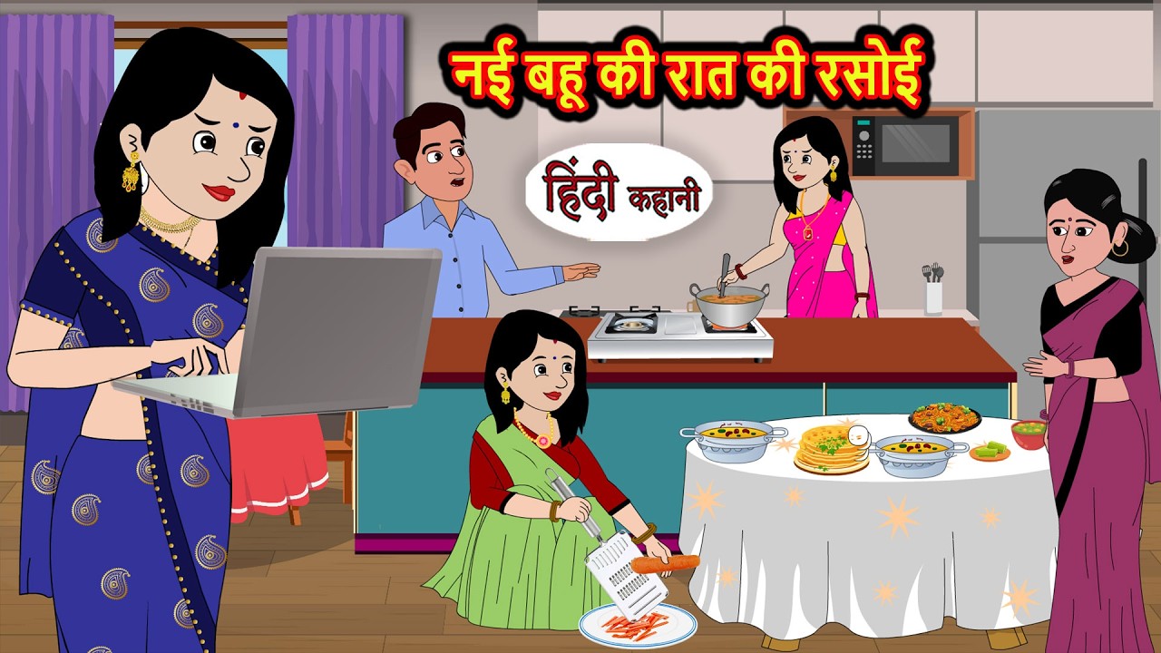 नई बहू की रात की रसोई | Bedtime Story | Stories in Hindi | Moral Stories | Funny | Comedy | Kahani