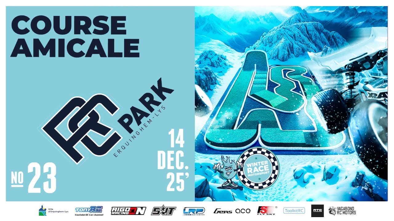 LIVE 🔴 Compétition RC TT 1/10 #Winter Race 25 au RcPark  🏁 #RCLive #BuggyRC  🏎️
