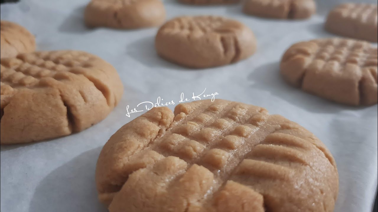 Biscuits au beurre de cacahuète avec seulement 3 ingrédients