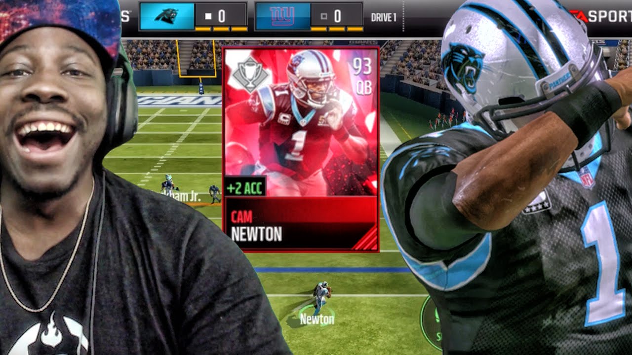 93 TROPHY MONSTER CAM NEWTON DEBUT! Madden Mobile 17 Gameplay Ep. 5