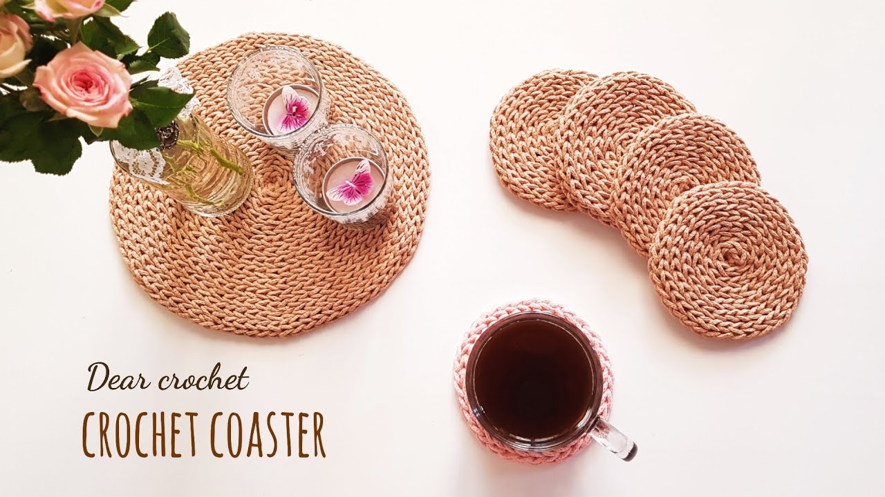[코바늘 코스터] 사계절용 티코스터,테이블매트 뜨기 노하우 (crochet coaster)