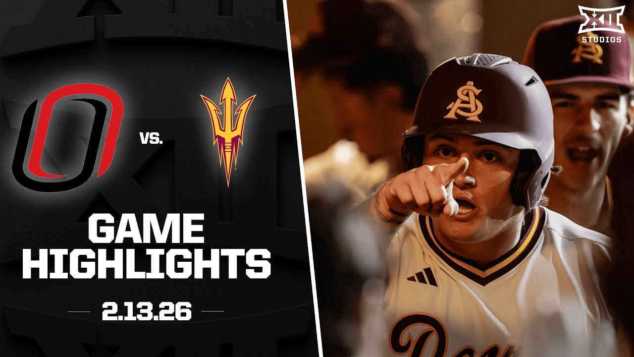 Omaha vs. Arizona State Highlights (2.13.26) | 2026 Big 12 Baseball