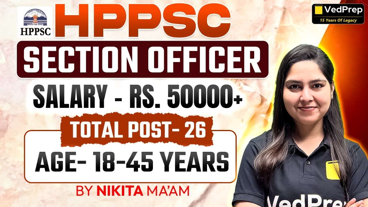HPPSC Section Officer Recruitment 2026 🚀 26 Vacancies | Salary ₹46,000&ndash;₹1,46,500 | Age 18&ndash;45 Years