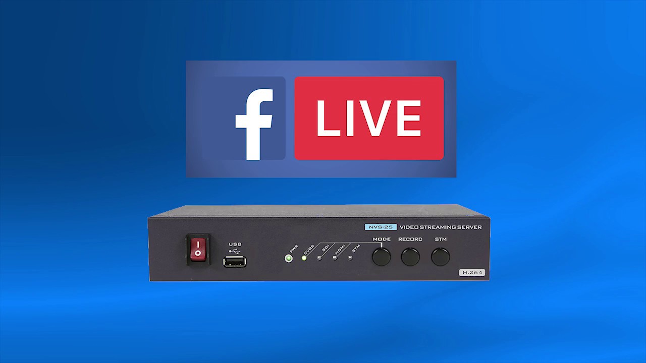 Como Transmitir en  Facebook Live con Datavideo NVS-25