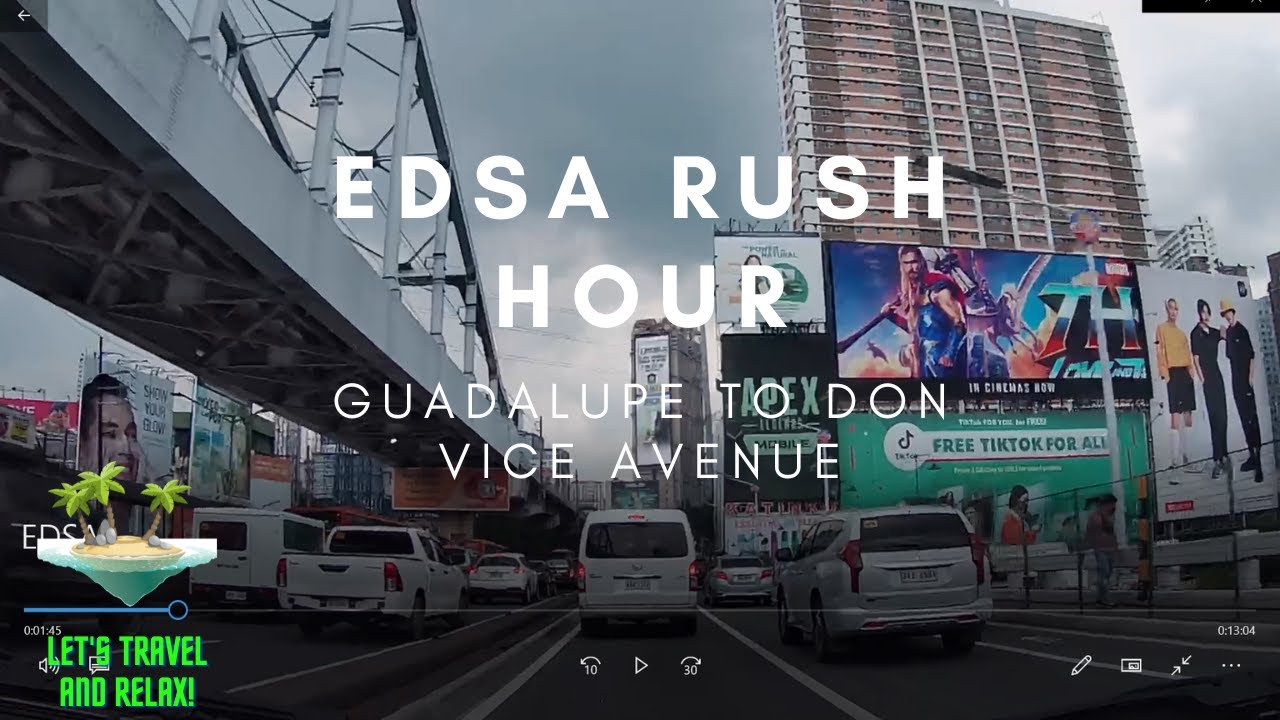 EDSA DURING RUSH HOUR | Guadalupe to Don Vicente Ave | Metro Manila, Philippines