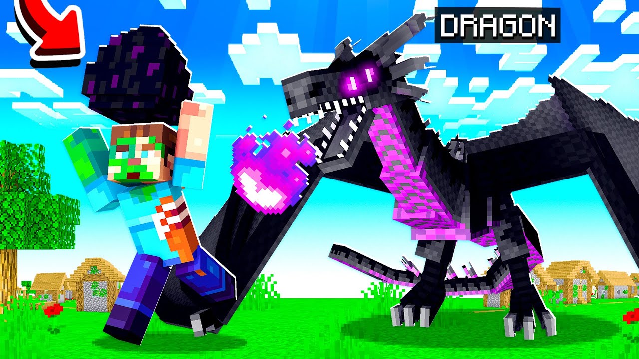 STEALING A DRAGON EGG IN MINECRAFT!