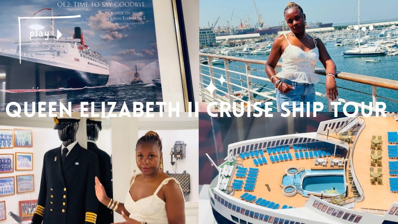 Queen Elizabeth II Cruise ship Tour & its History,Dubai Marina.